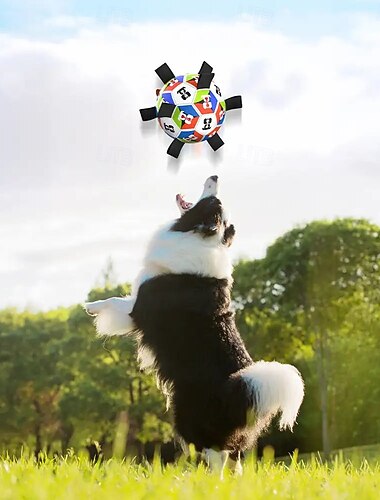  Dog Soccer Ball with Straps Interactive Toy