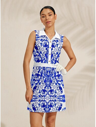  Damen Golfkleid Blau Ärmellos Damen-Golfkleidung, Kleidung, Outfits, Kleidung