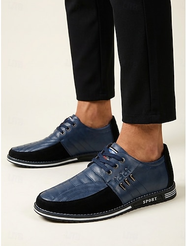  Scarpe eleganti da uomo Oxford in similpelle per matrimonio, scarpe formali bicolore alla moda per lo sposo e occasioni speciali