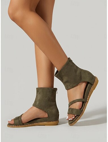  Naisten Loma musiikkifestivaali Tasapohja Pyöreä kärkinen Böömi Loma Tekomokka Vetoketju Musta Vihreä