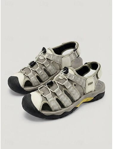  naisten beigenväriset vaellussandaalit – holvituet urheilusandaalit suljetulla kärjellä &Liukumaton kumipohja kävelyyn, matkustamiseen ja patikointiin &vesiaktiviteetit