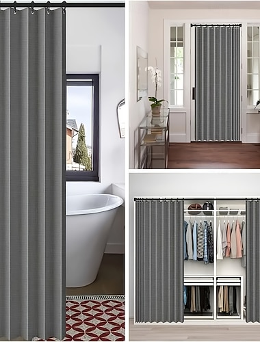  バスルームのシャワーカーテン &フック付きモダンポリエステル防水