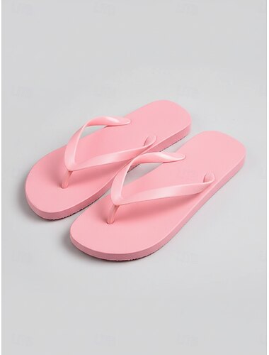  Infradito classiche rosa da donna - sandali estivi leggeri da spiaggia con morbidi cinturini infradito per vacanze tropicali e feste in piscina &abbigliamento casual quotidiano