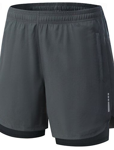  Herren Laufshorts Sportshorts Fitnessshorts Tasche 2 in 1 Mit Kompressionsfutter Shorts Lässig Täglich Sport Sommer Frühling Schnelltrocknend Leicht Feuchtigkeitsableitend Fitnesstraining Outdoor