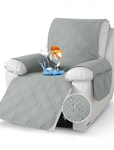  Sessel- und Sofabezug, wasserdicht, rutschfest, tierfreundlich, fleckenabweisend, strapazierfähig, für Hunde und Katzen geeignet, Überwurf für Sessel und Sofas, Wohnzimmer, ganzjährig verwendbar