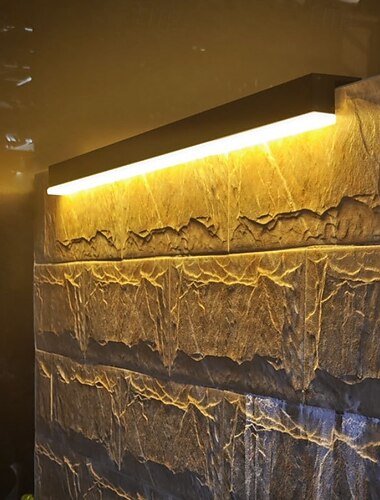  Solární nástěnná světla venkovní vodotěsná, LED nástěnné osvětlení dlouhé vodotěsné IP65 nástěnné lampy na verandu, terasu, přední dveře, vchod