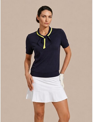  Mujer falda de golf Azul Marino Sin Mangas Camiseta Ropa de golf para damas Ropa Trajes Ropa Ropa