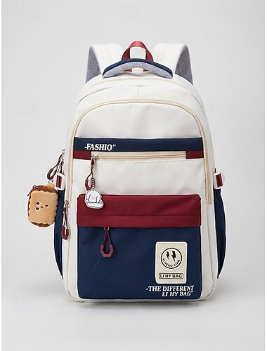  キュートな魅力、大容量、調節可能なストラップ、荷物用スリーブ、豊富なカラーバリエーション、学校、旅行、アウトドア、普段使いに最適なスタイリッシュなポリエステル製レディースバックパック