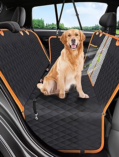  Protezione antiscivolo resistente per sedile posteriore - coprisedile per auto per cani resistente per SUV, berline e camion - coprisedile per animali domestici in nylon facile da pulire - protezione