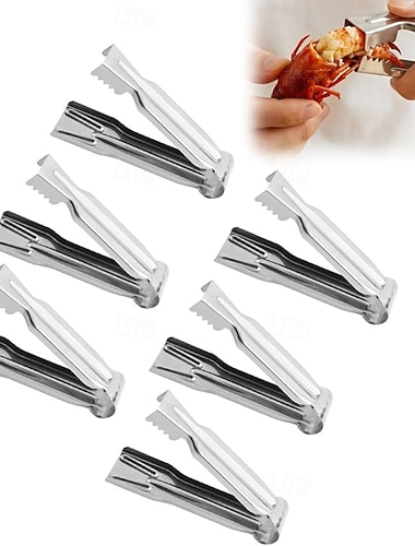  Ensemble de 6/9/12 pièces d'écrevisses en acier inoxydable, outil amélioré pour décortiquer et retirer la queue des écrevisses, idéal pour les crevettes et les écrevisses, en cuisine et en
