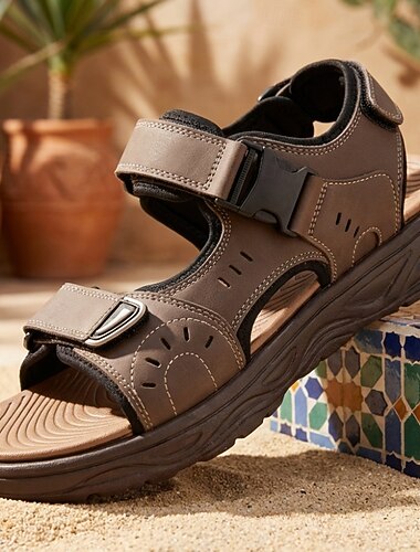  Verstelbare sportsandalen voor heren, lichtgewicht, gedempte outdoorschoenen, comfortabele wandelschoenen, ideaal voor reizen, outdooractiviteiten, zomervakanties en dagelijks gebruik.