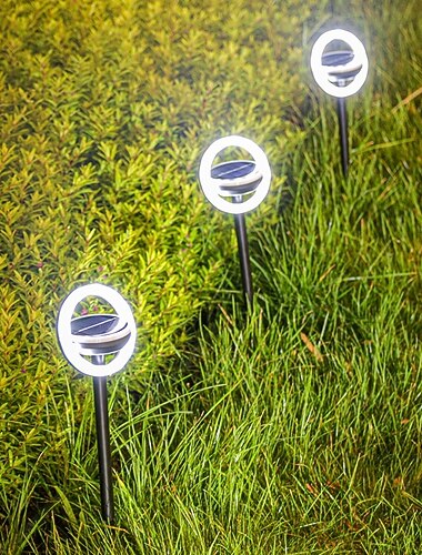  1 πακέτο ηλιακών φώτων κήπου, εξωτερικό αδιάβροχο ηλιακό φως γκαζόν, αυτόματα φώτα διαδρομής αυλής, πολύχρωμα ηλιακά φώτα πασσάλων για διακόσμηση αυλής γκαζόν