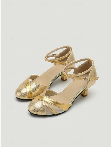  Dames zilverkleurige ballroomdansschoenen - professionele danshakken voor wals, tango, oefenen en optreden
