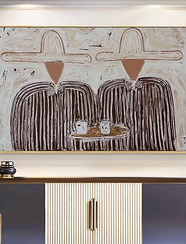  dipinti a olio su tela fatti a mano da Mintura, stile western cowboy, decorazione murale, immagini astratte moderne con figure per l'arredamento di casa, dipinti arrotolati senza cornice e non