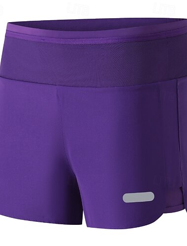  Dam Joggingshorts Atletiska shorts Shorts Ledigt Dagligen Utomhus Sommar Vår Snabb tork Lättvikt Fuktabsorberande Andningsfunktion Gymträning Tennis Golf Normal Sportkläder Sportkläder Svart Vit