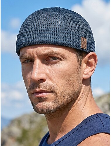  Berretto da uomo in rete traspirante stile docker: cappello estivo leggero e regolabile, ideale per attività all'aperto, streetwear e stile casual quotidiano.
