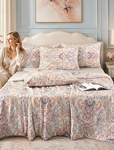  coperta rinfrescante estiva, piumone con acido ialuronico, trapunta rinfrescante, leggera, morbida come la seta, coperta per aria condizionata, copriletto paisley per chi soffre il caldo durante il