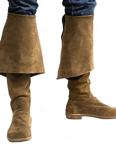 Retro Vintage Medieval Renascentista Sapatos Botas sem salto Pirata Cavalheiro Viking Cruzado Fantasia Homens Mulheres Unisexo Pirata Baile de Máscaras Festa / Eventos Mascarilha Adulto Sapatos