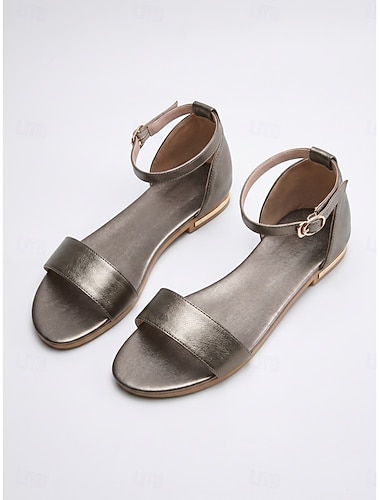  Vita läderskor med fotledsrem för kvinnor, professionella sommarskor med slip-on-funktion för kontoret &vardagskläder
