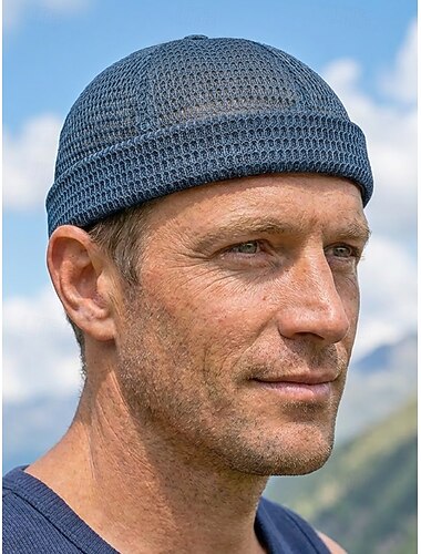  Atmungsaktive Herren-Mesh-Polyesterkappe – verstellbare Passform, mehrfarbig, leichter Sommerhut für Strandurlaub, Freizeitkleidung und Outdoor-Aktivitäten