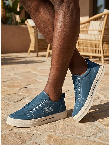  Sneakers casual da uomo gialle e nere, scarpe stringate leggere di ispirazione sportiva per resort all'aperto, passeggiate in vacanza, viaggi e look casual da strada.