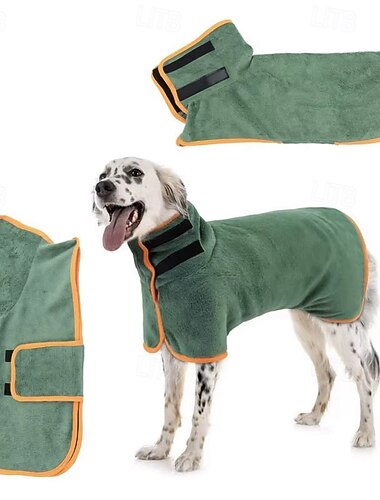  absorberende badekåpe for kjæledyr, hurtigtørkende hundehåndkle for store &små hunder katt badekåpe rent kjæledyrutstyr
