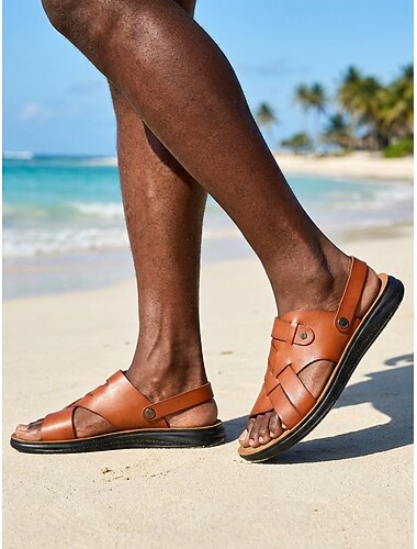 Sandali da uomo aperti in punta, comodi e casual, perfetti per l'estate, le vacanze al mare, i viaggi in resort, il tempo libero in riva al mare e l'uso quotidiano.