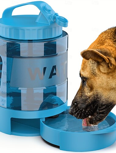  Borraccia per cani, borraccia pieghevole per cani, borraccia da viaggio per cani, dispenser d'acqua per cani, borraccia portatile per cani per passeggiate, escursioni e spiaggia, leggera e comoda da portare in viaggio.