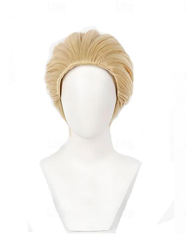  parrucca cosplay costume anime adulti parrucca dorata accessori Halloween abiti uomo oggetti di scena