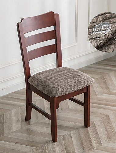  vedenpitävä joustava ruokapöydän tuolin päällinen, pitkä ristikkoinen jacquard-kangas tietokoneen tuolin päällinen, universaali elastinen kotelo keittiön ruokasaliin