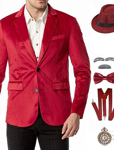  Möly 20s 1920-luku Retro / vintage Asut Puvut ja bleiserit Panamahattu Normaali Herrasmies Gangsteri Naamiaispuku Miesten Joulu Halloween Naamiaiset Tanssiaiset Klubi Tyttöjen polttarit Aikuisten
