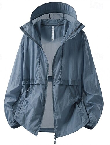  Unisexo Cortavientos Chaqueta Chaqueta para senderismo Chaqueta con protección UV Al aire libre Impermeable Protección Solar Secado rápido Transpirable Trajes de senderismo Ropa de senderismo Verano