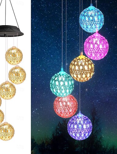  Solar-Windspiel für die Veranda, Solarleuchten für Garten und Terrasse, Geburtstagsgeschenk für Frauen, Mütter und Großmütter