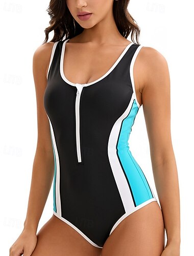  Naisten Normaali Rashguard-uimapuku Uimapuku Uima-asut urheiluun Geometrinen Tilkkutäkki Lyhyt jalka UV-aurinkosuojaus Nopea kuivuminen Erittäin elastinen Hihaton Uima-asut Uimapuku Lainelautailu