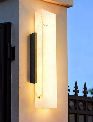  Outdoor Wall Light Modern Waterproof IP65 Wall Sconce Lighting Metal Acrylic Wall Lamp Bathroom Vanity Light Mid Century Sconce for Garden, Patio, Street