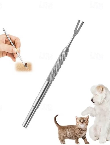  Pinzas para extraer garrapatas, pinzas profesionales para la extracción de garrapatas en humanos &Herramientas para eliminar pulgas y garrapatas de mascotas