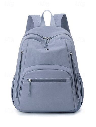  Zaino da donna impermeabile in poliestere, disponibile in vari colori, capiente con numerose tasche, spallacci regolabili, ideale per la scuola superiore. &studenti universitari, ritorno a scuola,