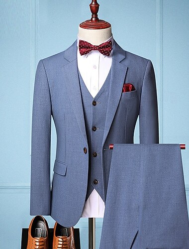  Rétro Vintage Années Folles Années 1920 Costume Trois Pièces Pantalon de Costume Gatsby le Magnifique Gentleman Gangster Garçons d'Honneur Déguisement Homme Mascarade Mariage robe demoiselle d