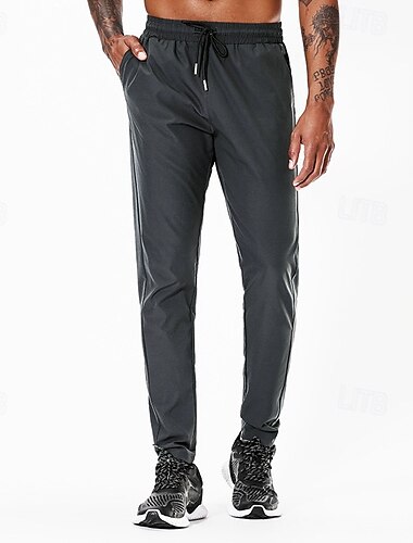  Hombre Pantalones para correr Pantalones deportivos Pantalones casuales Correa Bolsillo Prendas de abajo Casual Exterior Vacaciones Otoño invierno Verano Primavera Secado rápido Dispersor de humedad