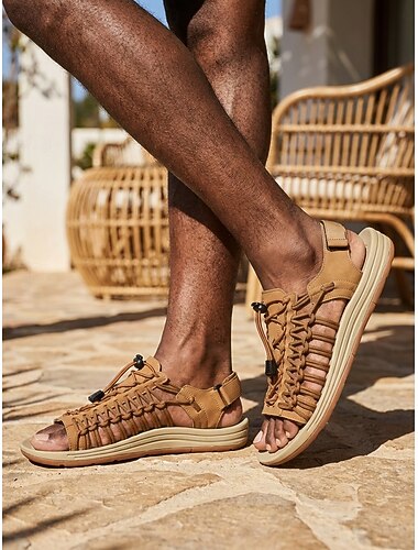  Scarpe slip-on da uomo per attività all'aperto, resort, traspiranti, in mesh, leggere e comode, ideali per vacanze e viaggi.