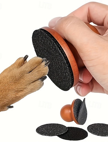  Nagelverzorgingshulpmiddel voor honden, nagelvijl voor honden, stressvrije krasvierkant voor de nagels van uw huisdier, zonder batterij