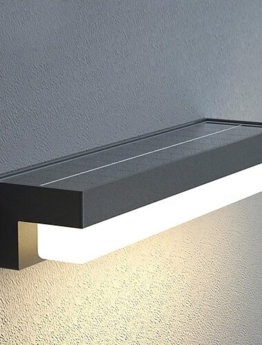  Lampada da parete solare per esterni, lanterna con sensore di movimento crepuscolare e 3 modalità di illuminazione, luci solari wireless per esterni, montaggio a parete, patio, recinzione, apparecchio