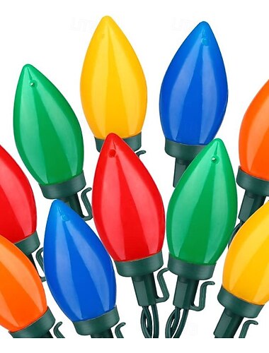  Solarbetriebene LED-Lichterkette in verschiedenen Erdbeerfarben, wasserdicht, für den Außenbereich, zur festlichen Dekoration von Haus, Hof, Terrasse und Garten