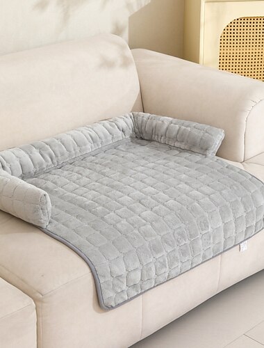  Hondenbankhoes, huisdierbankbeschermer, gewatteerde antislip hoes voor huisdierbank of -bed met opstaande rand, wasbare bankmat voor honden en katten, bed, stoel, woonkamer