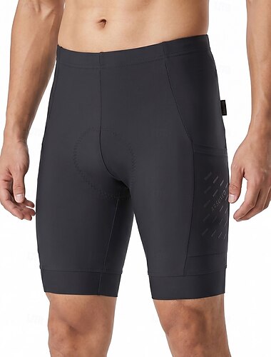  Arsuxeo Hombre Color sólido Short interior ciclismo bicicleta Pantalones de Ciclismo Pantalón corto MTB Bicicleta Bermudas Pantalones Cortos Acolchados Moldeado al Cuerpo Deportes Ventilación Secado
