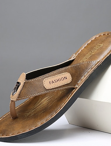  Sandali infradito da uomo, infradito casual con fibbia regolabile, comode scarpe estive per la spiaggia, la piscina, il resort e l'uso quotidiano.