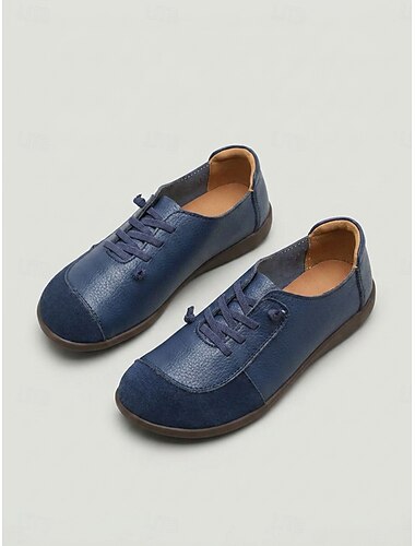  hvide slip-on damesko med farveblok - komfortable, flade sko med bred pasform, elastiske snørebånd og blød, skridsikker sål til gåture og rejser &fritidstøj