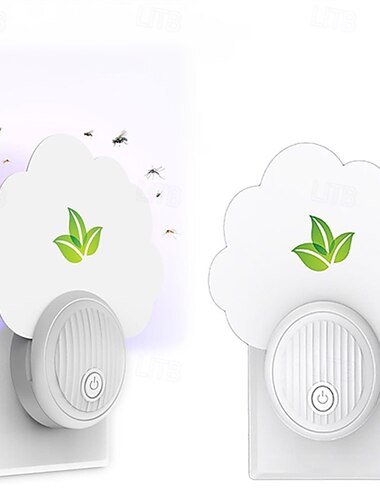  Insektenfalle zum Einstecken für den Innenbereich, UV-Licht-Mückenfalle gegen Fruchtfliegen, Mücken, Motten und Stechmücken, ungiftiger Insektenfänger mit Klebefläche für Zuhause, Küche und