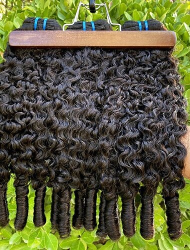  4 paquetes Tejidos de cabello Cabello Brasileño Rizado Ondulado Medio Extensiones de Pelo Natural Pelo Natural Extensiones Naturales 8-30 pulgada Negro Color natural Suave Grueso Para mujeres de color
