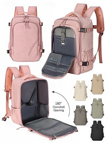  Zaino da viaggio impermeabile in nylon per uomo &donna, borsa per laptop di grande capacità con scomparti multipli, zaino da portare a scuola per l'università, per i viaggi del fine settimana, per gli